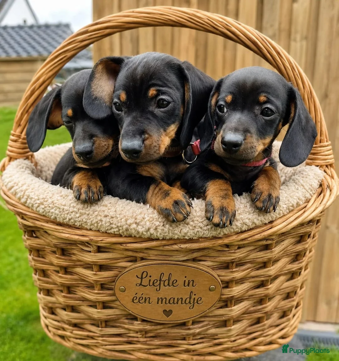 Teckel (korthaar)  honden te koop: Ras zuivere dwerg teckel pups  - Advertentie 1