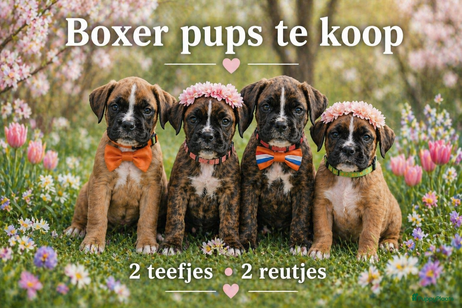Boxer honden Boxer pups 2 teefjes en 2 reutjes - Advertentie 1