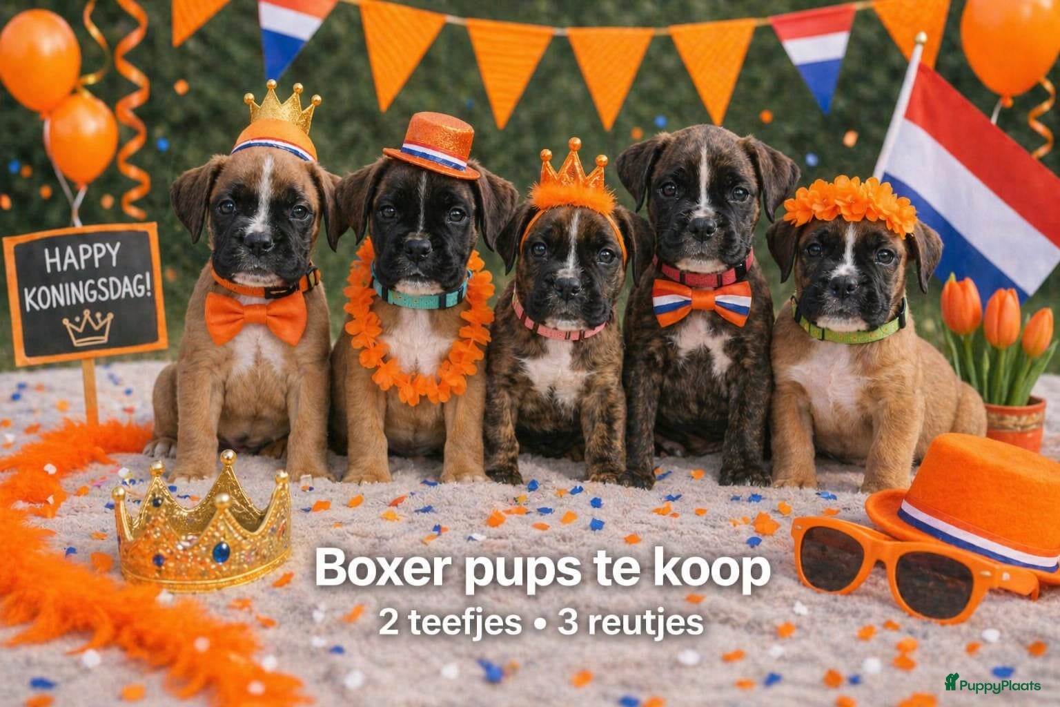 Boxer honden De laatste 5 Boxer Pups beschikbaar 🩵🩵🩵🩷🩷 - Advertentie 2