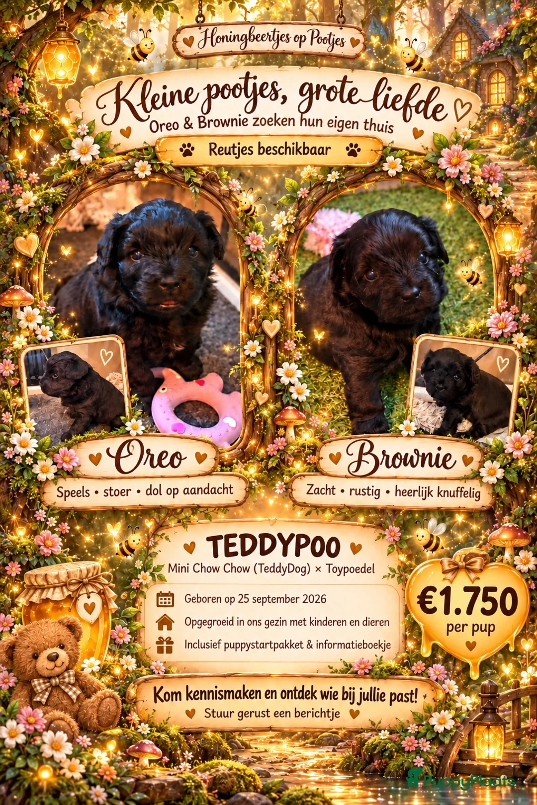 Kruising honden te koop: 🧸TeddyPoo |ToyPoedelXTeddydog 🤎Ouders Aanwezig❣️ - Advertentie 1