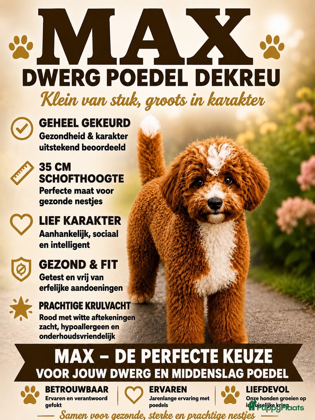 Dwergpoedel honden Dwerg poedel dekreu - Advertentie 13