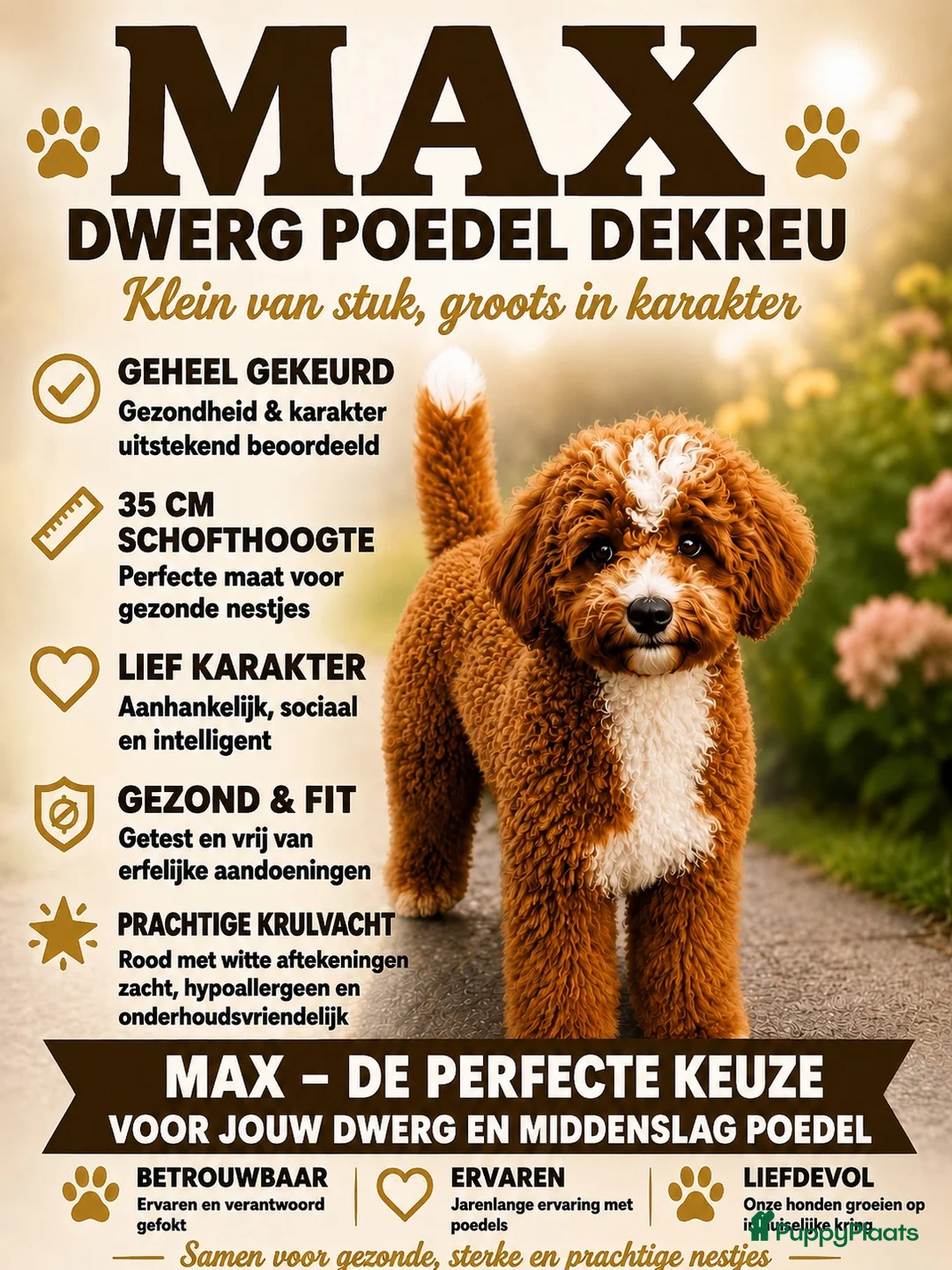 Dwergpoedel honden ter dekking: Dwerg poedel dekreu - Advertentie 1